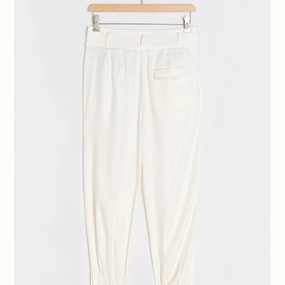 Anthropologie Marie Linen Blend Pleated Boho Jogger Pants - Picture 4 of 4